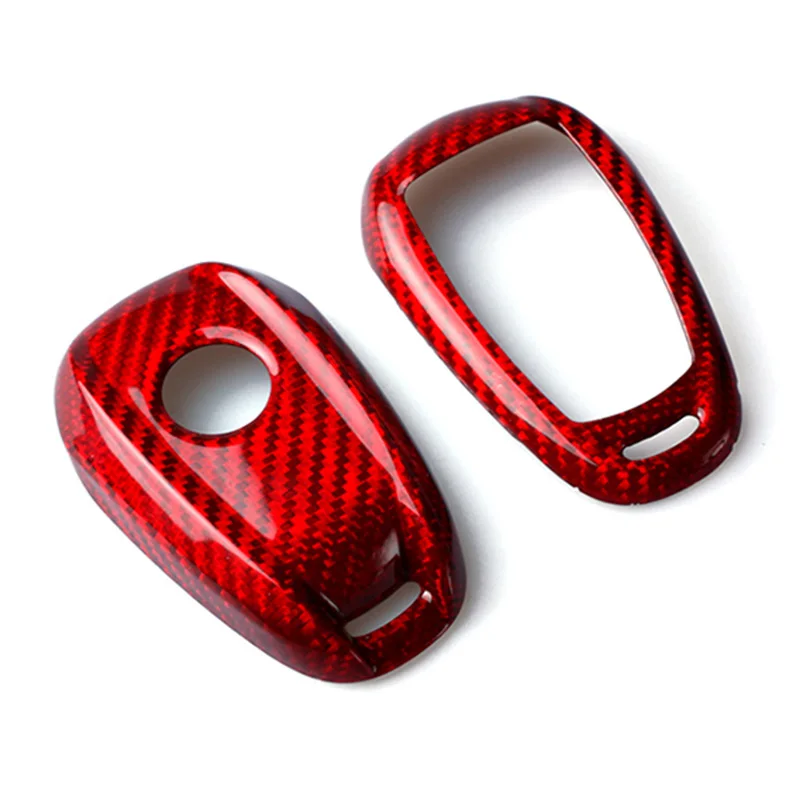 2 x Koolstofvezel Stijl ABS Kunststof Front Grill Decoratie Frame Trim