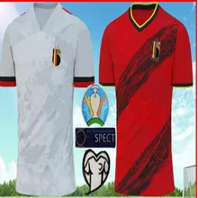 Футболка для футбола, размер, S-4XL, домашняя красная, серая, DE BRUYNE R. LUKAKU E. HAZARD kompani Belgium, рубашка M. DEMBELE, евро