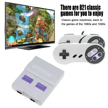 

For HDMI TV Video Game Console Built-in 821 Games Dual Handheld Retro Wired Controller PAL&NTSC