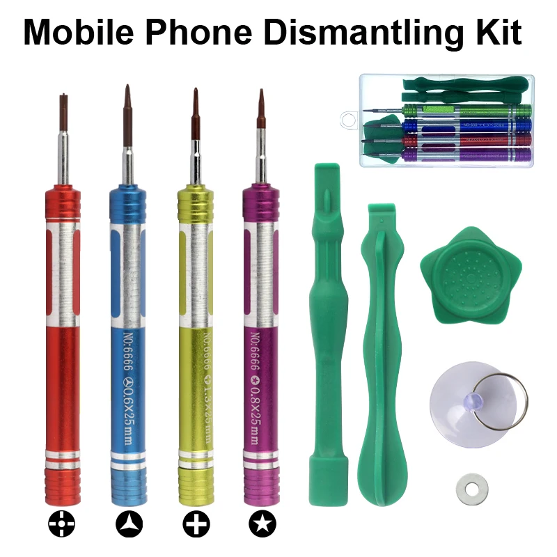 

Mobile Cell Phone Screen LCD Opening Pry Kit Crowbar Screwdriver Set Repair Tools for iphone XS 8 7 For sam sung