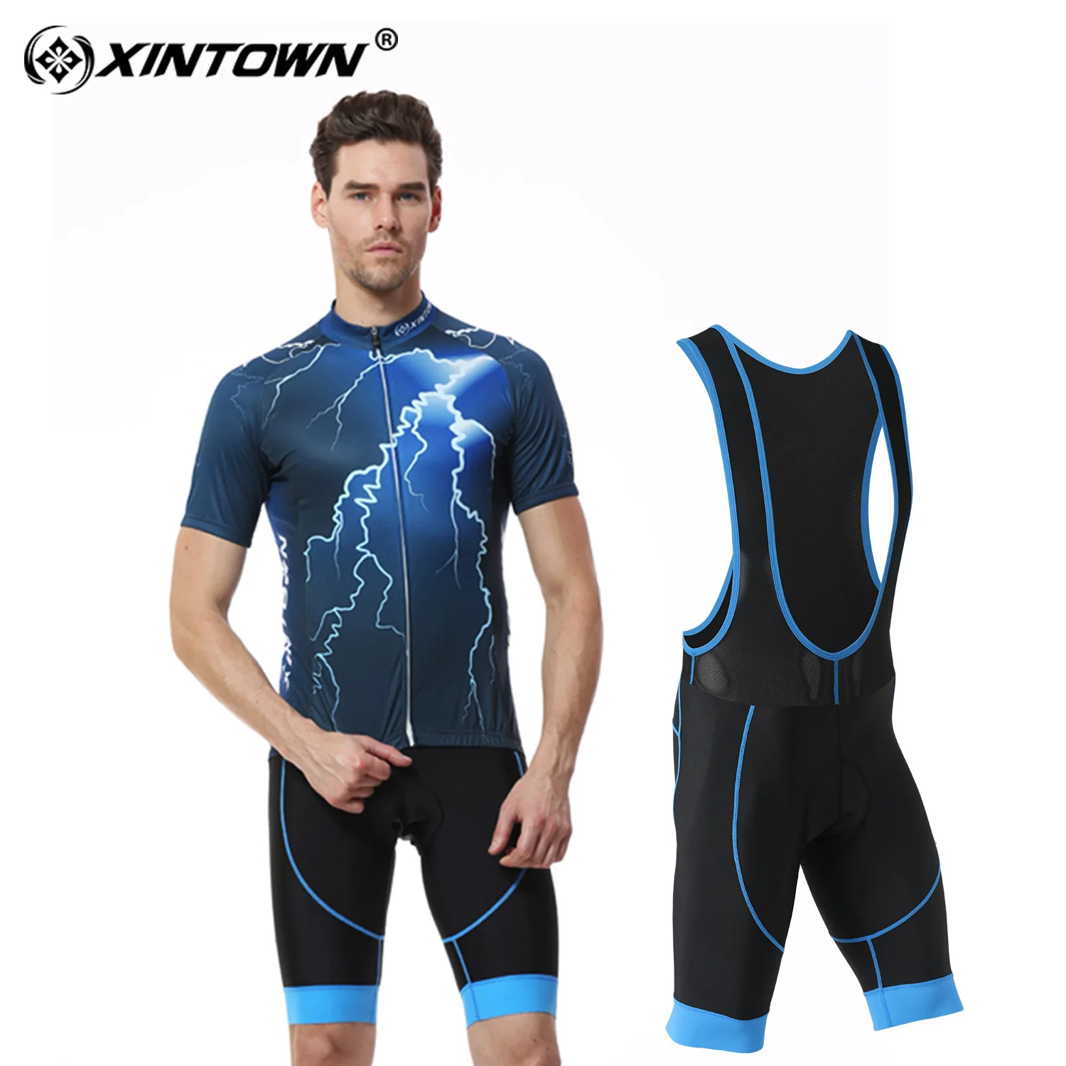 

Xintown Jersey Short Suspender Strap Set New Style Summer Short-sleeved Cyclist Coat Amazon