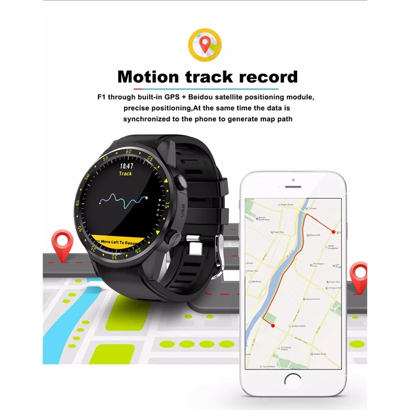 Горячие TenFifteen F1 Спортивные Смарт-часы gps Смарт-часы телефон 1,3 дюймов MTK2503 двойной Bluetooth Beidou камера сердечного ритма/сна Moni