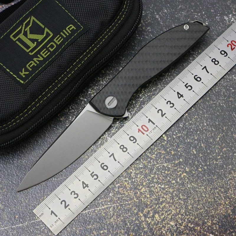 Карманный складной нож Kanedeiia hation zero flipper CF + титановая ручка k110 ножи для кемпинга