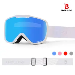 New UV400 Anti-fog Double Layers Ski Goggles Big Lens Ski Mask Glasses Skiing Snow Snowboard Eyewear Mirror Polarized Goggles