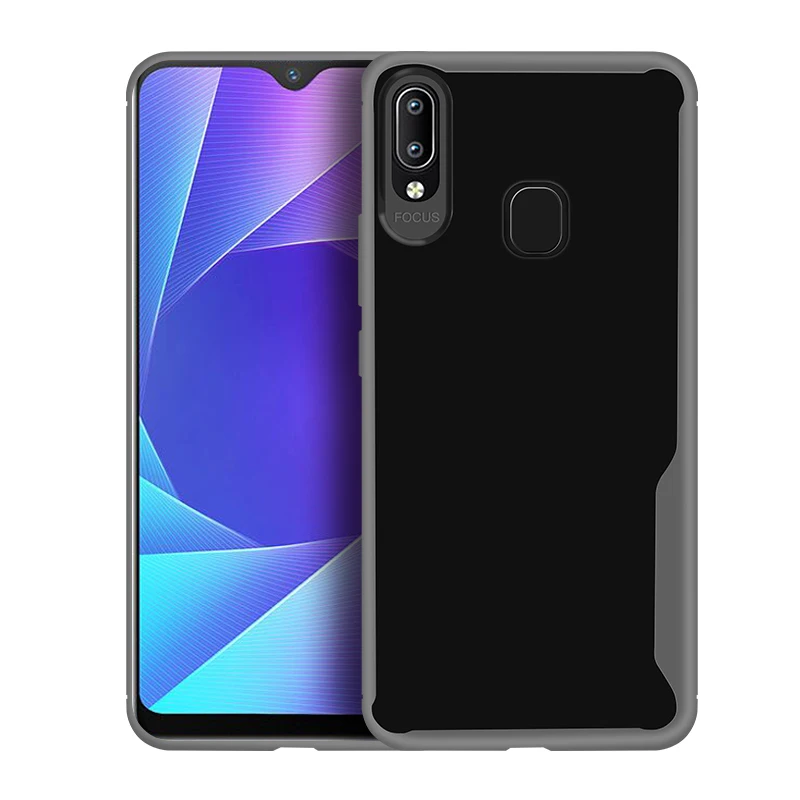 Матовая рамка Противоскользящий ЧЕХОЛ ДЛЯ Vivo V11 V15 V17 Pro V19 Y30 Y50 V9 Y85 Z1 Y17 Y3 Y12 Y15 V5 Lite V7