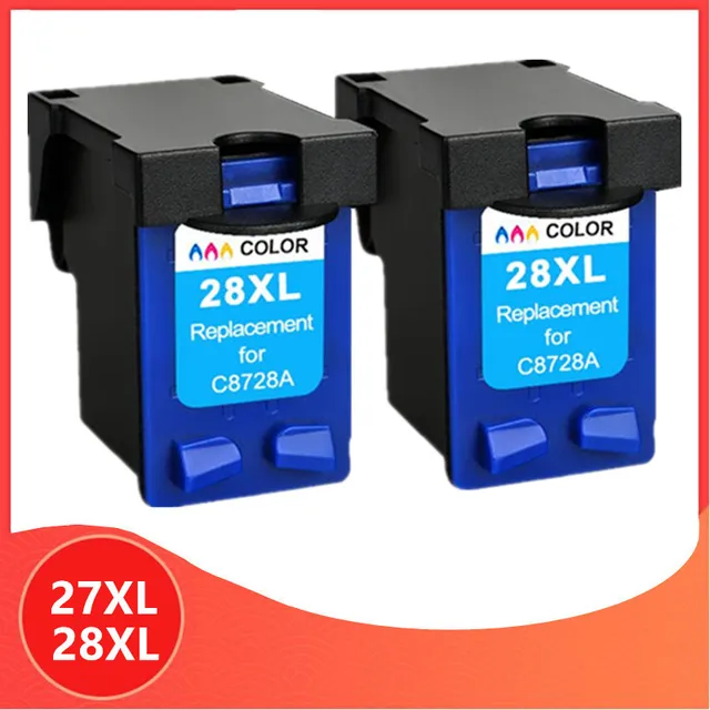 Color 27xl 28xl Cartridge For Hp 28 Ink For For Hp28 For Hp Deskjet 3320 3325 3420 3535 3550 3650 3744 Printer - Ink Cartridges - AliExpress