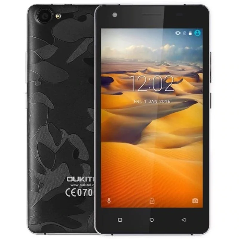 

Original Oukitel C5 Pro 5.0" MTK6737 Quad Core Android 6.0 2GB+16GB Dual Cameras 1280x720 5.0MP 2000mAh OTA GPS Smartphone
