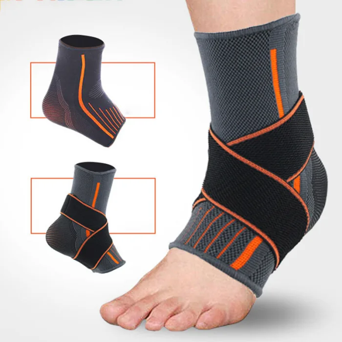 Популярные спортивные ноги Лодыжка защитный наколенник сжатия Поддержка подошвенный фасциит голеностопники MVI-лепно