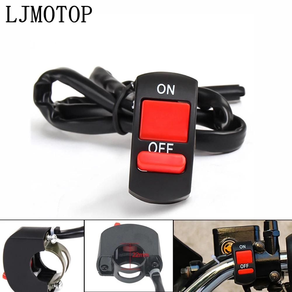 Universal Motorcycle Switches Connector Handlebar ON/OFF Button For Honda XR230 XR250 XR400 XR125 xr 250 400 | Автомобили и