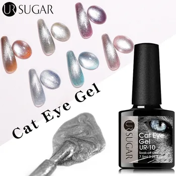 

UR SUGAR Transparent Gel Polish Varnishes Hybrid Nails For 7.5ML Ice Spar Cat Eyes Soak off Enamel UV Gel Nail Polish