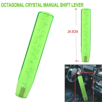 

Car Shifter Lever Gear Shift Knob Crystal Bubble Shifter Lever Transmission Truck Parts 25cm Transparent