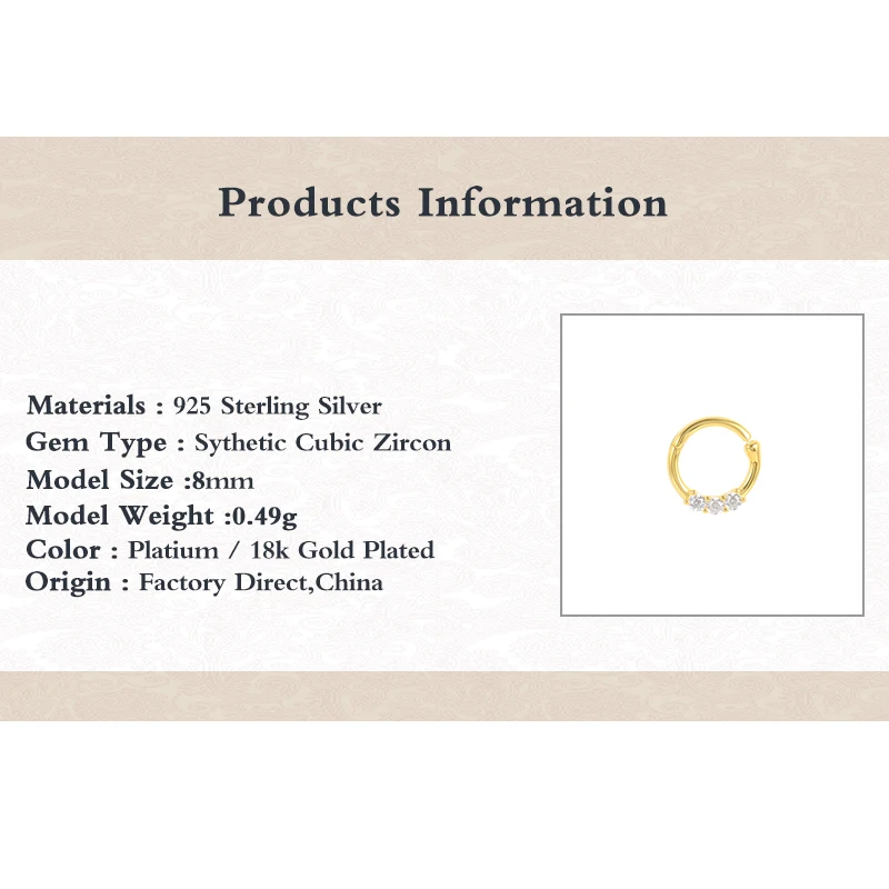 CANNER 925 Sterling Silver Cartilage Stud Earrings Bling Zircon Piercing Pendientes For Woman Girl Ear Bone Buckle Fine Jewerly