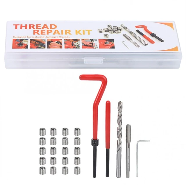 AB Tools M6 x 1.0mm Thread Repair kit/helicoil 25pc Set Damaged Thread AN048