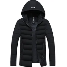 Новинка, зимний пуховик, пальто, мужской, тонкий, Повседневный, ветрозащитный, толстый, теплый, высокое качество, хлопковая одежда, мужская парка, большой размер 5XL