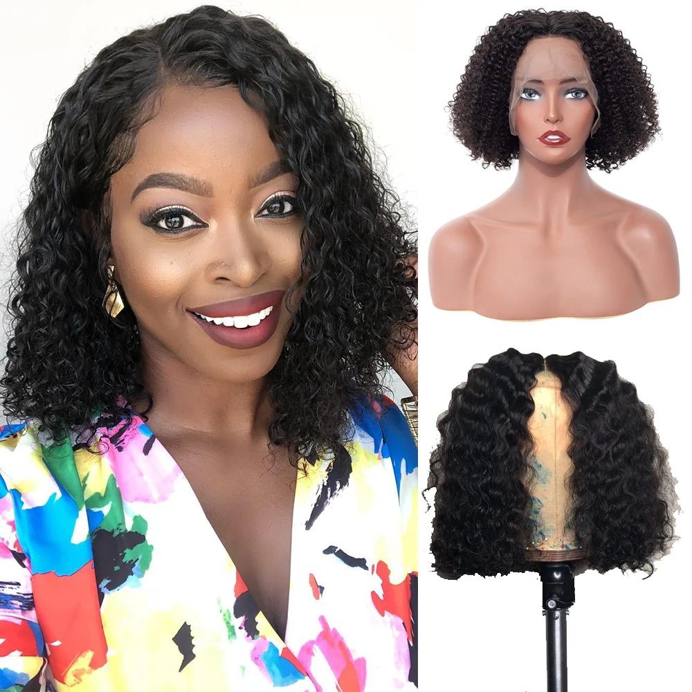 curly shot bob wigs