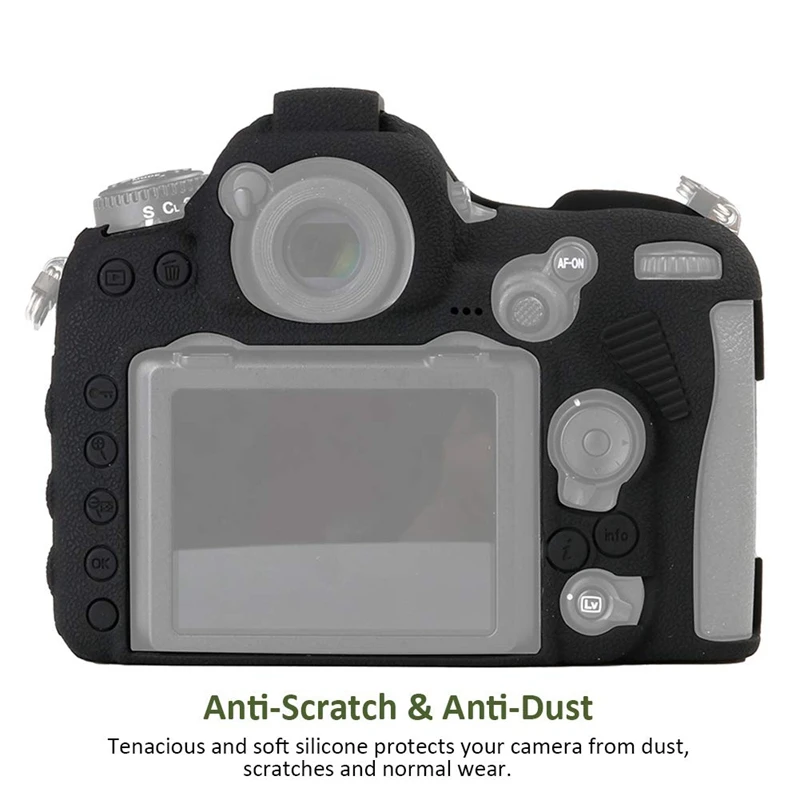 Silicone Rubber Camera Housing Case for Nikon D500 Detachable Anti Scratch Shockproof Full Body Protective Rubber Cover