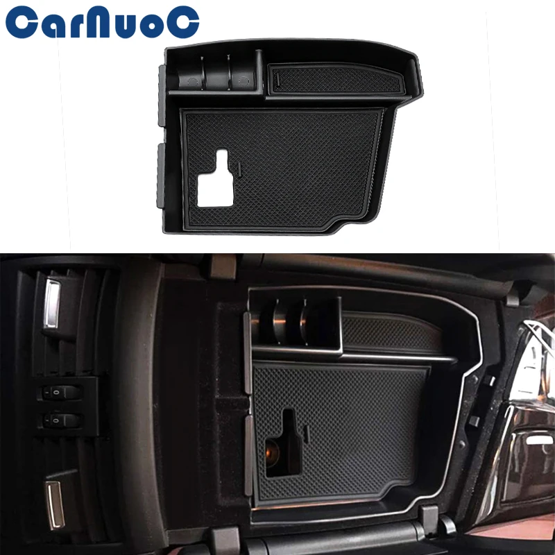 

Car Styling Car Center Console Armrest Storage Box Front Doors Interior Container Box Storage FOR BMW 5 Series F10 2010-2016