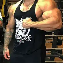 Весна-лето, стиль, мужские эластичные тренировочные топы из чистого хлопка, спортивная майка, здоровая красота, i-образный жилет