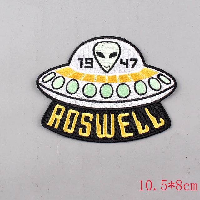 Diy Rock Band Patch Alien Ufo Stripe Embroidered Patches On Clothes Iron On Patches For Clothing Metal Music Badges For Backpack Patches Aliexpress