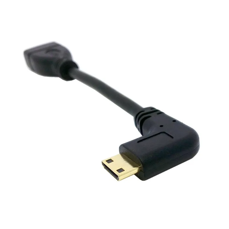 Кабель HDMI MINI гнездовой кабель 90 градусов угловой для камеры планшета HDTV 1080p PS3 Evo HTC