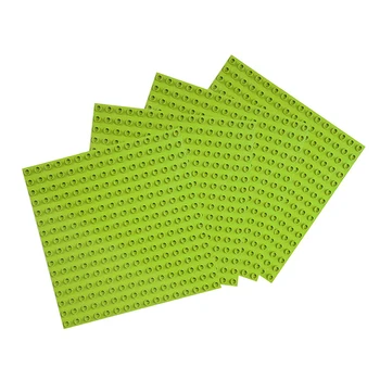

EKIND Peel-and-Stick Large Blocks Building Base Block Plate 10" x 10" - Compatible with Large Pegs for Toddlers, Building Block