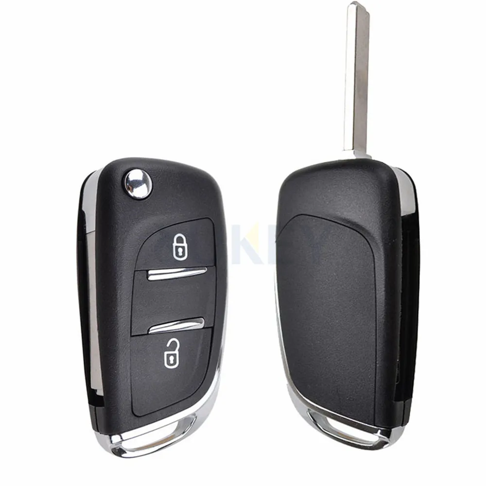 CE0536 изменение Filp дистанционного брелок в виде ракушки чехол для peugeot 308 207 307 3008 807 Expert партнер для Citroen C2 C3 C4 Пикассо