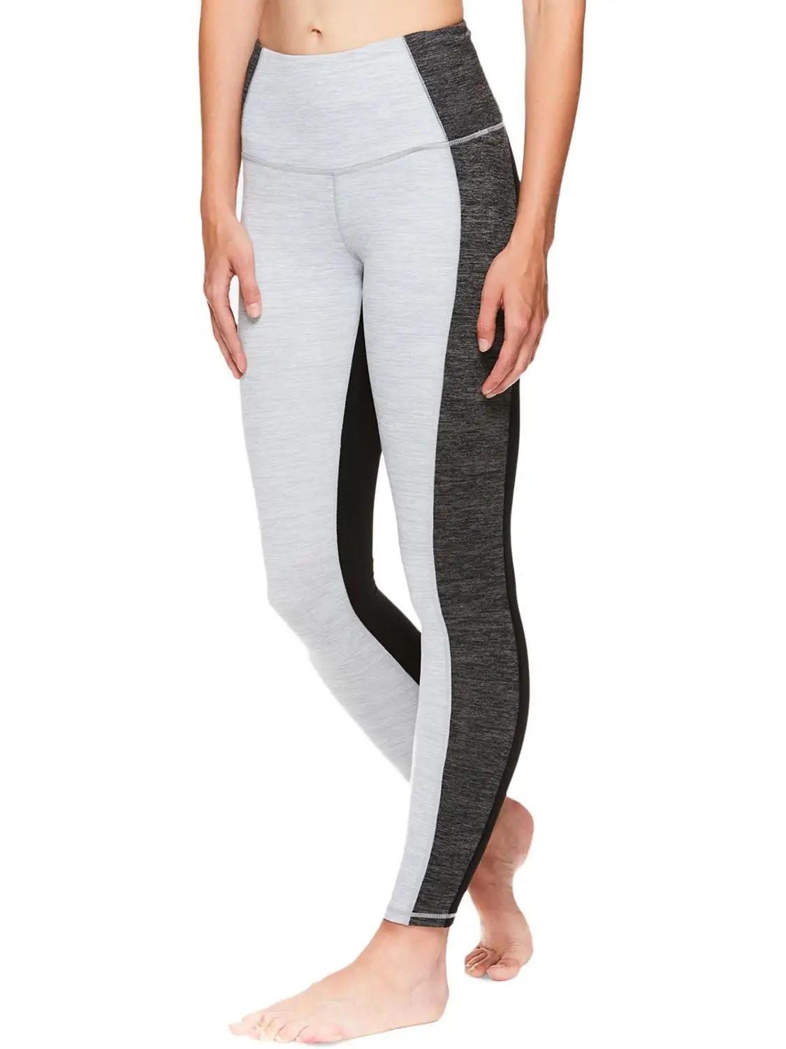

Womens High-Rise Fitness yoga Athletic Leggings Gray work out good quality