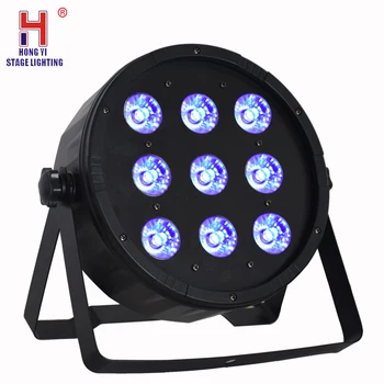 

LED Flat Par 9x12W RGBW 4in1 Color Lighting DMX512 For Atmosphere of Disco DJ Music Party Club Dance Floor BAR Darkening Effect