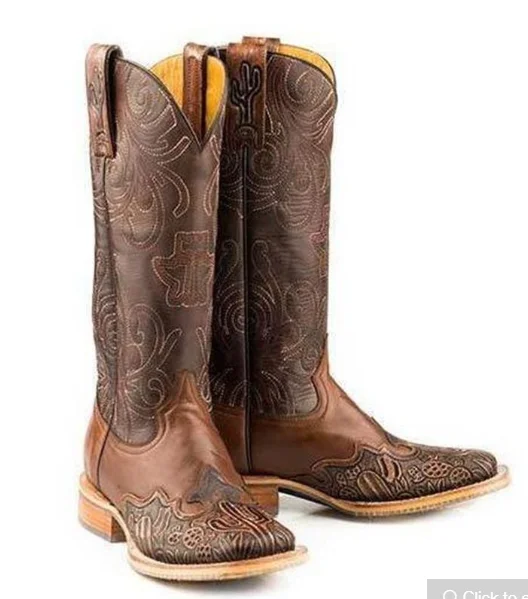 

Women's Shoes New for 2020 High Quality Pu Leather Safety Fashion Boots Female Vinage Classic Western Boots Botas De Mujer QA024