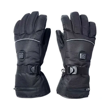 

Electric Rechargeable Battery Powered Pressscreen Winter Hand Warm Heated Gloves L
