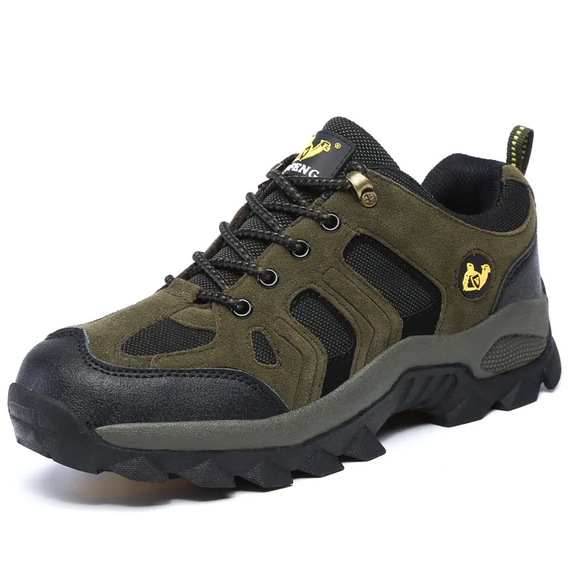 Плюс бархатные уличные спортивные походные тактические военные мужские ботинки Горные Нескользящие дышащие ботинки для альпинизма - Цвет: green206