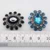 10Pcs 24*27mm oval Alloy Diy jewelry Accessories Flat Back Rhinestone Acrylic Wedding Decoration Metal Brooch Handmade Jewelry ► Photo 3/4