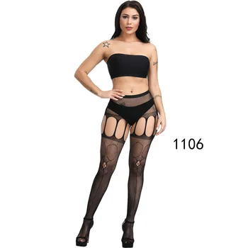 

Women Sexy Lingerie Stripe Elastic Stockings Transparent Black Fishnet Thigh Sheer Tights Embroidery Pantyhose Hot 2020 Summer