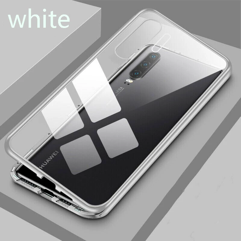 Silver Магнитная Адсорбция металлический чехол для huawei Коврики 30 20 10 Pro Lite P30 P20 Lite Pro P Smart Z Y9 Y6 Y7 Prime чехол для телефона чехол - Цвет: Silver