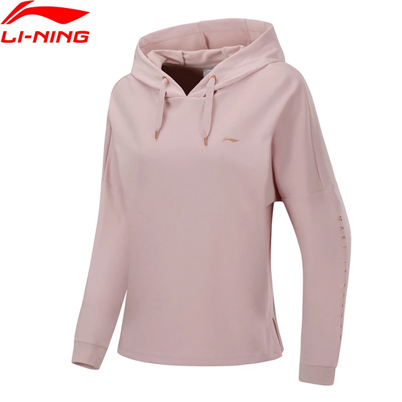 

Li-Ning Women Training Sweater AT BACTERIA Loose Fit 52% Cotton 48% Polyester li ning LiNing Sports Hoodies AWDP358 WWW1037