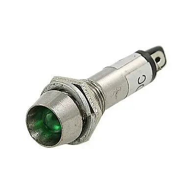DC 12V встраиваемый 2 штыря Зеленый СВЕТОДИОДНЫЙ Индикатор сигнальная лампа