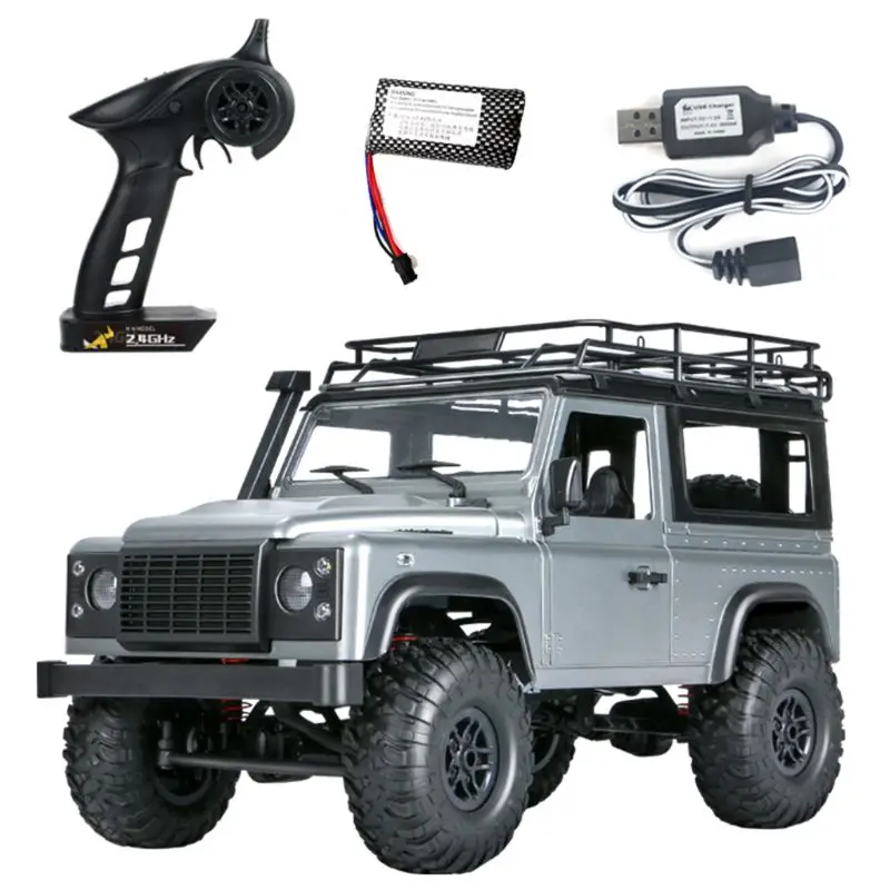 

LED Lights Toy 4WD Crawler Off Road 2.4GHz Kids DIY Rechargeable Battery 1/12 Ve