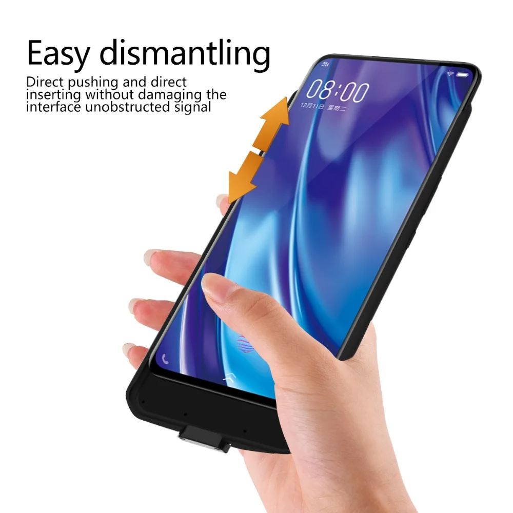 5000 мАч тонкая батарея Крышка для Vivo Nex 2 power Bank Charing Чехлы силиконовая рамка противоударный резервный аккумулятор зарядное устройство задняя крышка