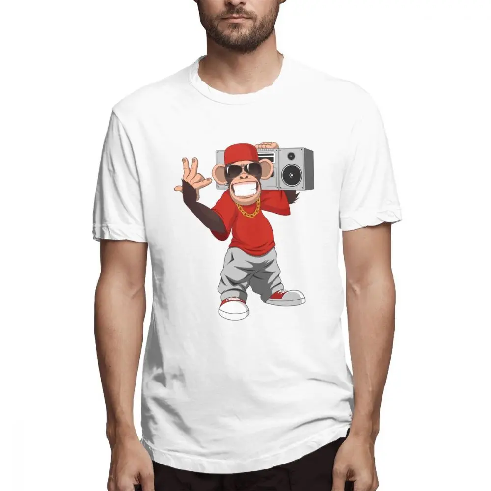 

Men T-Shirts Summer Men's Short Sleeve T-shirt Casual Cotton Chimpanzee Thumb printing t shirt men tee shirt Fun 5XL