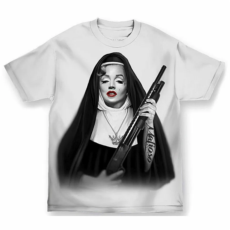 Mafioso Men'S Sister Monroe футболка с короткими рукавами белая круглым вырезом и Мэрилин