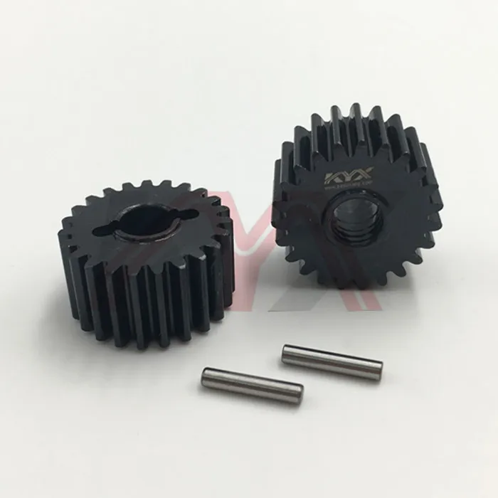 KYX Racing 23T Hardened Steel Portal Drive Output Spindle Gear set 2pcs for RC Crawler Car Traxxas TRX-4 TRX4