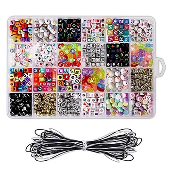 

Beads Set Children Toys Accessories Girls Mix Color Spacer Beads Kids DIY Bracelet Jewelry Making