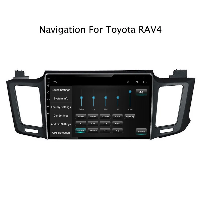 Excellent 10.1Inch Android 8.1 Car DVD GPS Navigation Player For Toyota RAV4 2013-2018 4G LTE with SIM Card Slot 2DIN Car Radio Stereo 3