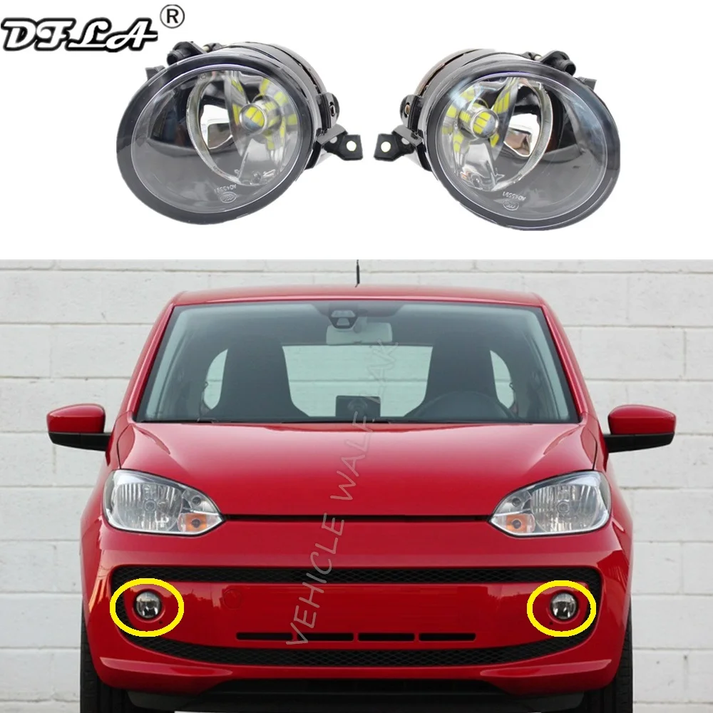 

Пара Для VW до e-2011 2012 2013 2014 2015 2016 авто-Стайлинг спереди светодиодный туман светильник противотуманных фар с лампами накаливания и провода