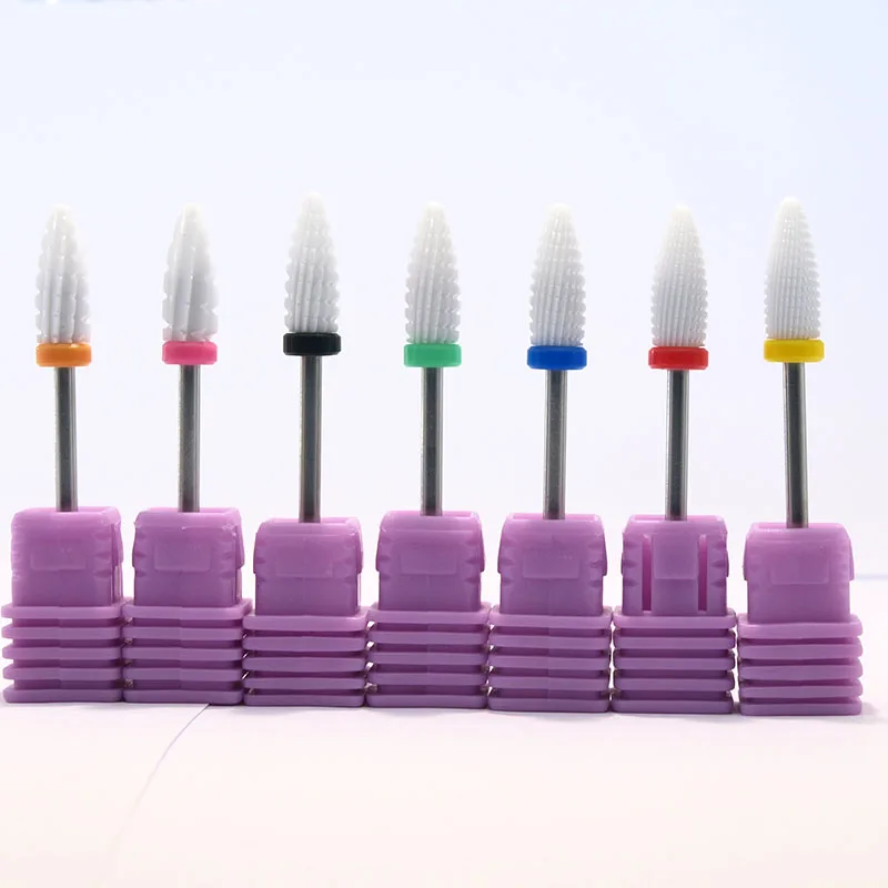 Easy Nail Ceramic Drill Bit 3/32" Rotary Burr Bits For Manicure Pedicure Electric Accessories Tools Milling Cutt | Красота и