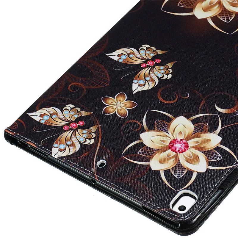 Wekays Coque для iPad 10,2 с рисунком бабочка кожаный чехол для iPad 10,2 7th поколения A2200 A2198 A2232 крышка чехол s