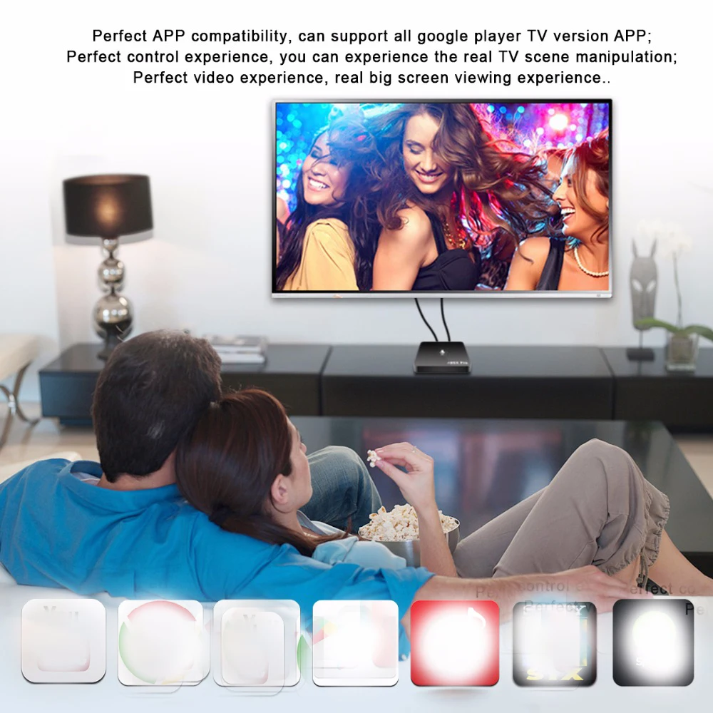5 шт. A95X pro Android 7,1 Smart tv Box Amlogic S905W четырехъядерный 2G+ 16G 2,4G Wifi Android tv Google OS Голосовое управление PI tv Box