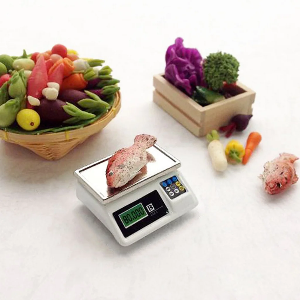 1:12 Scale Dollhouse Miniature Dollhouse Mini Electronic Scale Decoration Supply