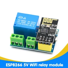 ESP8266 5V WiFi röle modülü şeyler akıllı ev uzaktan kumanda anahtarı telefonu APP ESP-01 röle modülü(China)