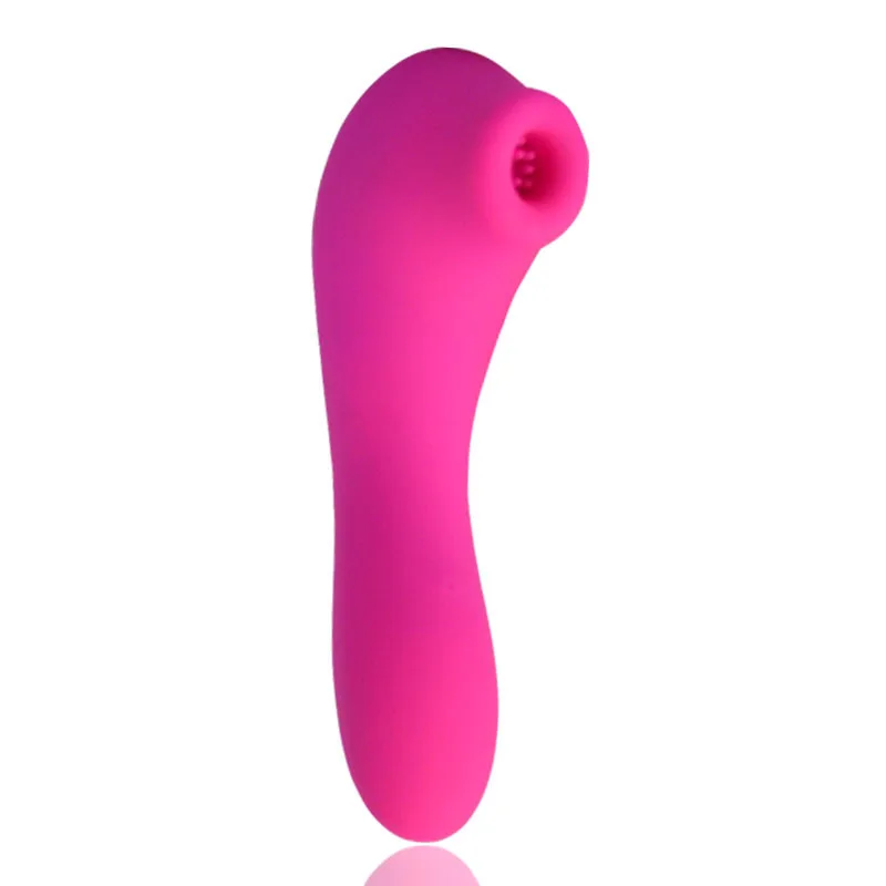 Забавный сосательный вибратор для сосания языка, Стимулятор клитора, оральные игрушки для женщин, соска на присоске, клитор, вагинальный массажный вибратор - Цвет: Красный